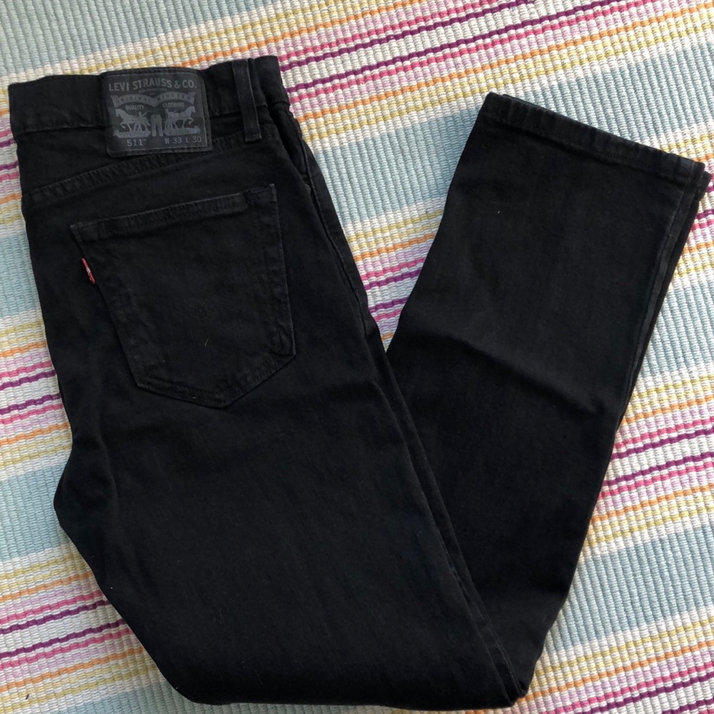 Levi’s Waterless Black Jeans 33/30